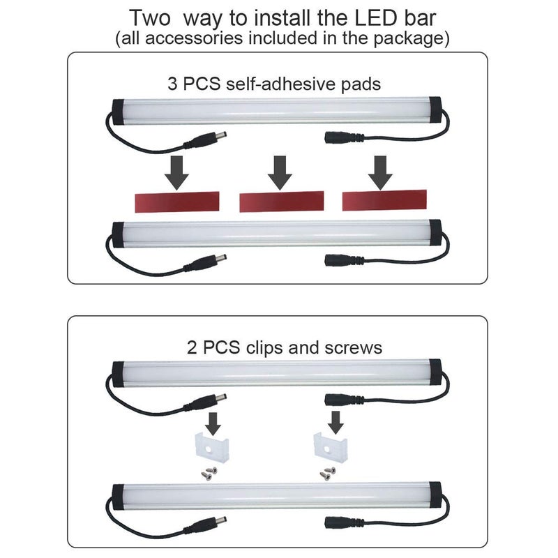 Litever Kitchen Under Cabinet LED Lighting Kit Plug-in, Super Bright, 6 PCS 12 Inches Light Bars, Daylight White, 31W 2000 Lumen, Perfect for Kitchen Cabinet Counter Shelf-(6 Bars Kit-5000K) - Image 5